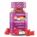 Novomins Kids Vitamin B12 Gummies - Energy & Metabolism Support Supplement - 30 Chewable Childrens B Complex Supplements – Vegan, Non-GMO - Enriched with Vitamin C, B1, B2, B6, Biotin - Made