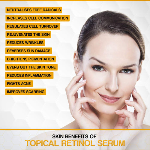 All in one, Complete - Night and Day/Eye and Face Serum with: Bee Venom, Retinol, Peptide Complex, Hyaluronic Acid, Vitamin C, and K for; Wrinkles, Fine lines, Skin firming, Dark circle, & Puffiness
