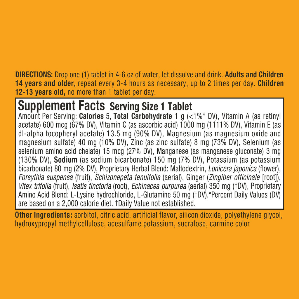 Airborne Very Berry Effervescent Tablets, 10 Count - 1000mg of Vitamin C - Immune Support Supplement (Packaging May Vary) (Pack of 3)