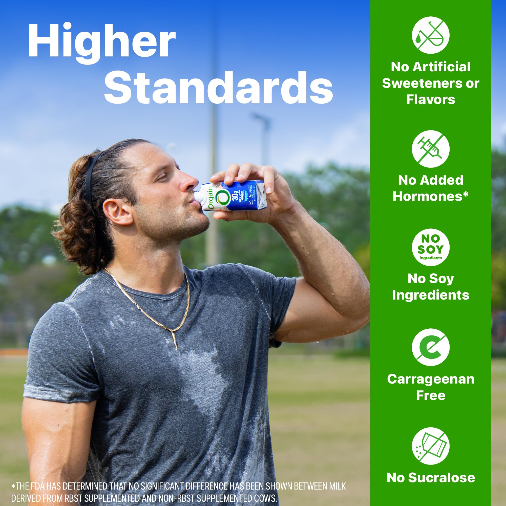 Orgain 30g High Protein Shake, Dairy Isolate Milk Protein, Vanilla Bean, 5g BCAAs, 1g Sugar Per Serving, Meal Replacement, Ready to Drink, Keto Friendly, Gluten-Free 11 Fl Oz (Pack of 12)