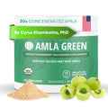 Amla Powder & Green Tea Superfood Supplement, 20x Ultra Concentrated Amla, Antioxidant Support, Made with Oolong Tea and Indian Gooseberries, Organic, Vegan, Classic Flavor, 30 Servings