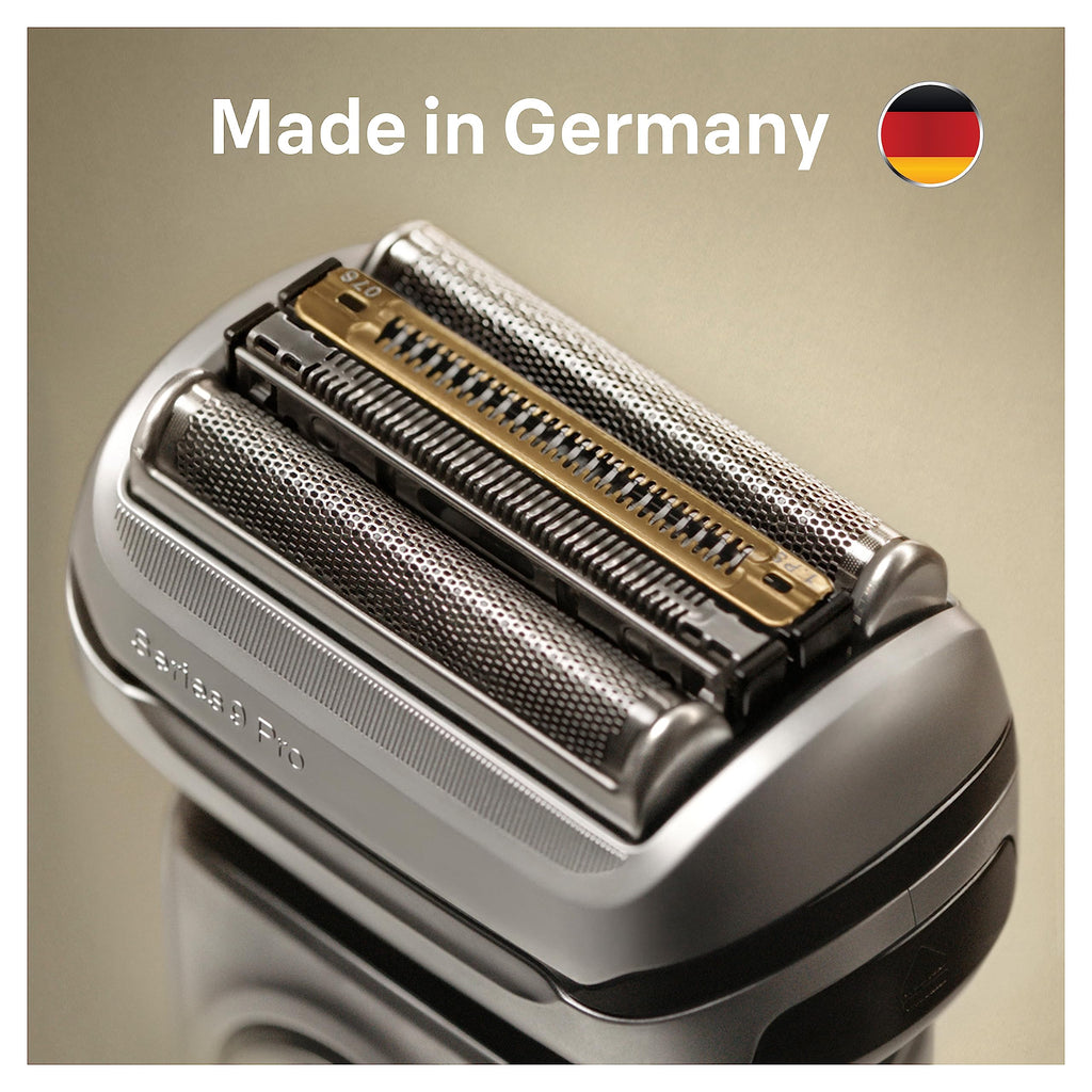 Braun Shaver Head Replacement Part 94M Silver, Compatible with Series 9 Pro and Series 9 Electric Razors for Men