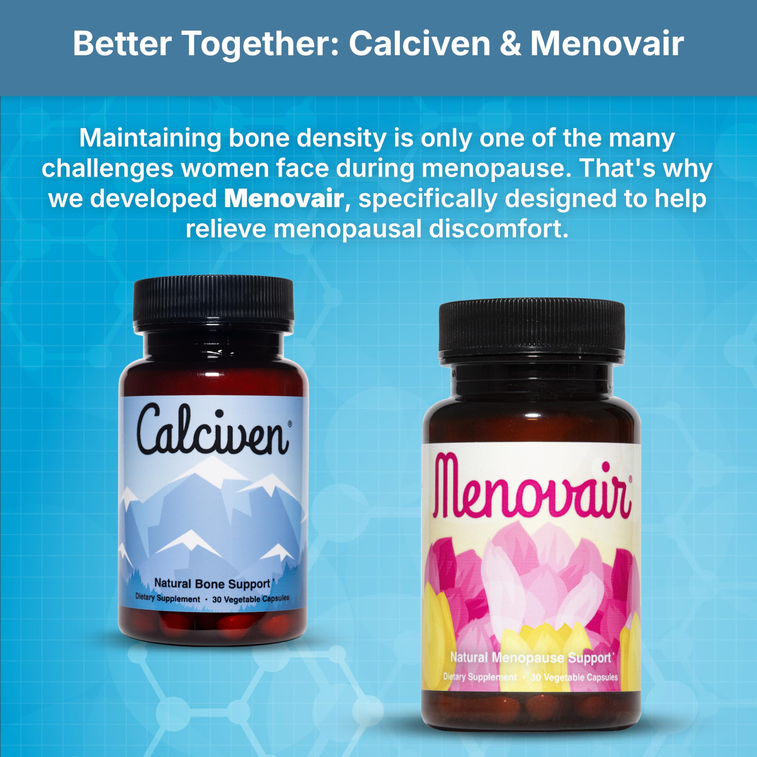 Calciven Natural Bone Support Supplement, Vegetarian, Gluten-Free