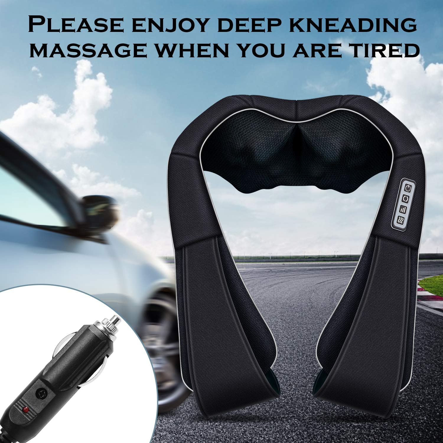 VIKTOR JURGEN Christmas Women Men Gifts, Shiatsu Neck and Shoulder Massager with Heat Deep Tissue Kneading Sports Recovery Massagers for Back, Relaxation Gift for Dad, Mom, Husband, Wife, Him, Her