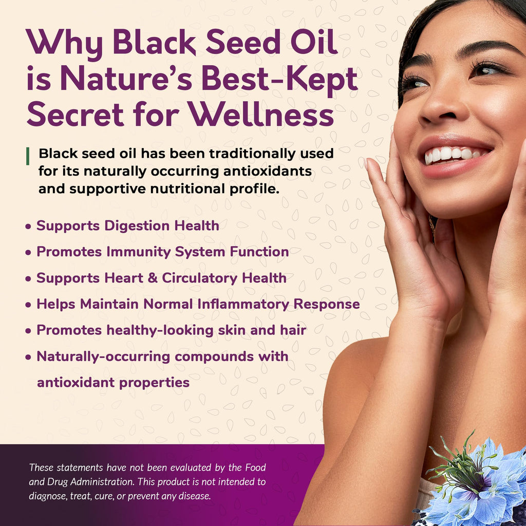 BioNatal Ethiopian Black Seed Oil 4.2oz Glass– Cold Pressed Nigella Sativa Producing Black Cumin Seed Oil, Unrefined & Non-Filtered, High TQ Up to 4.64% – Supports Immune System, Digestion & Joints