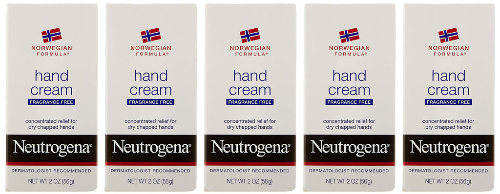 Neutrogena Hand Cream Norwegian Formula, 2 Oz (5 Pack)