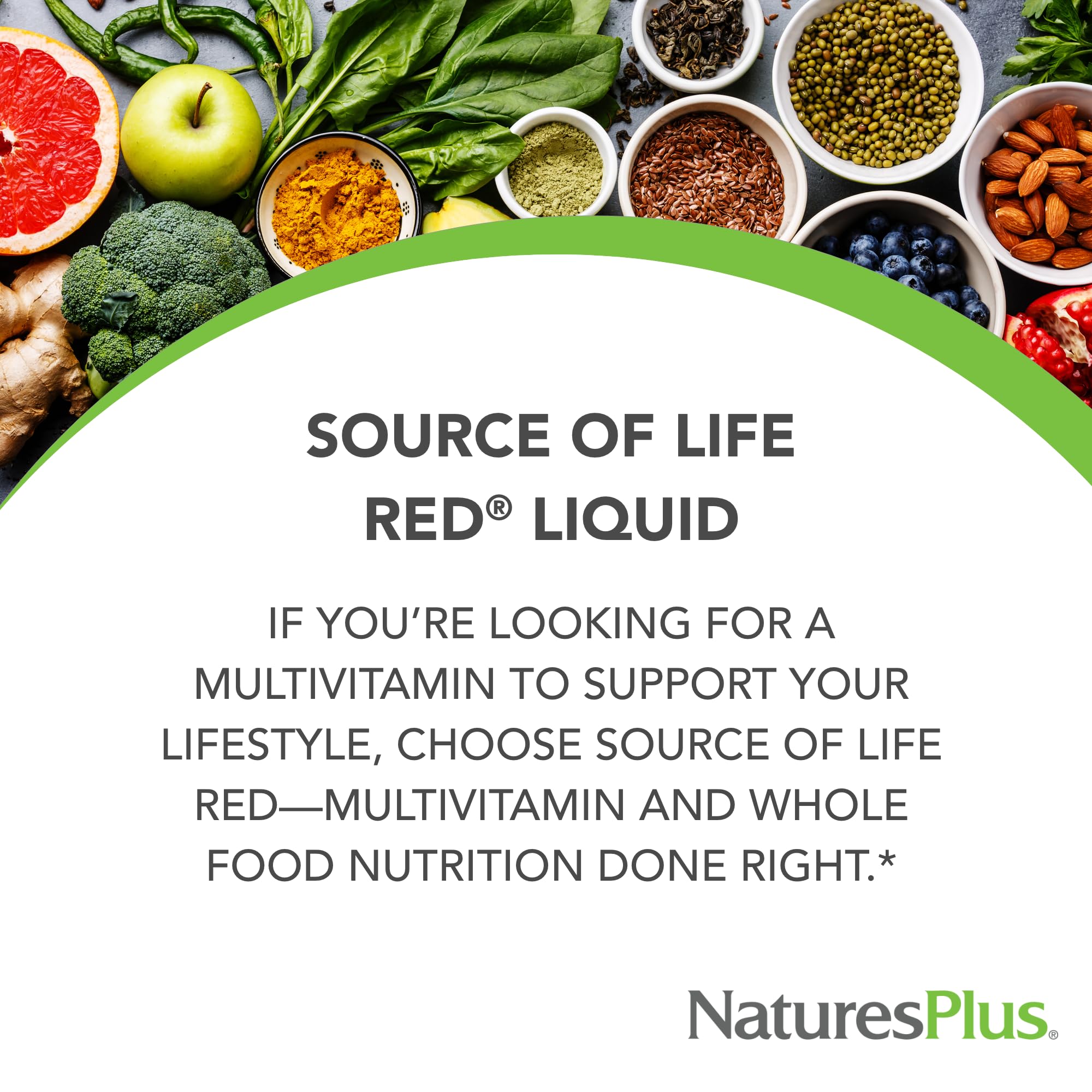 NaturesPlus Source of Life RED Multivitamin Liquid - 30 oz, Pack of 2 - Energy & Immune Support - with Exotic Red Fruits, Lycopene & Lutein - Vegetarian & Gluten Free - 60 Total Servings
