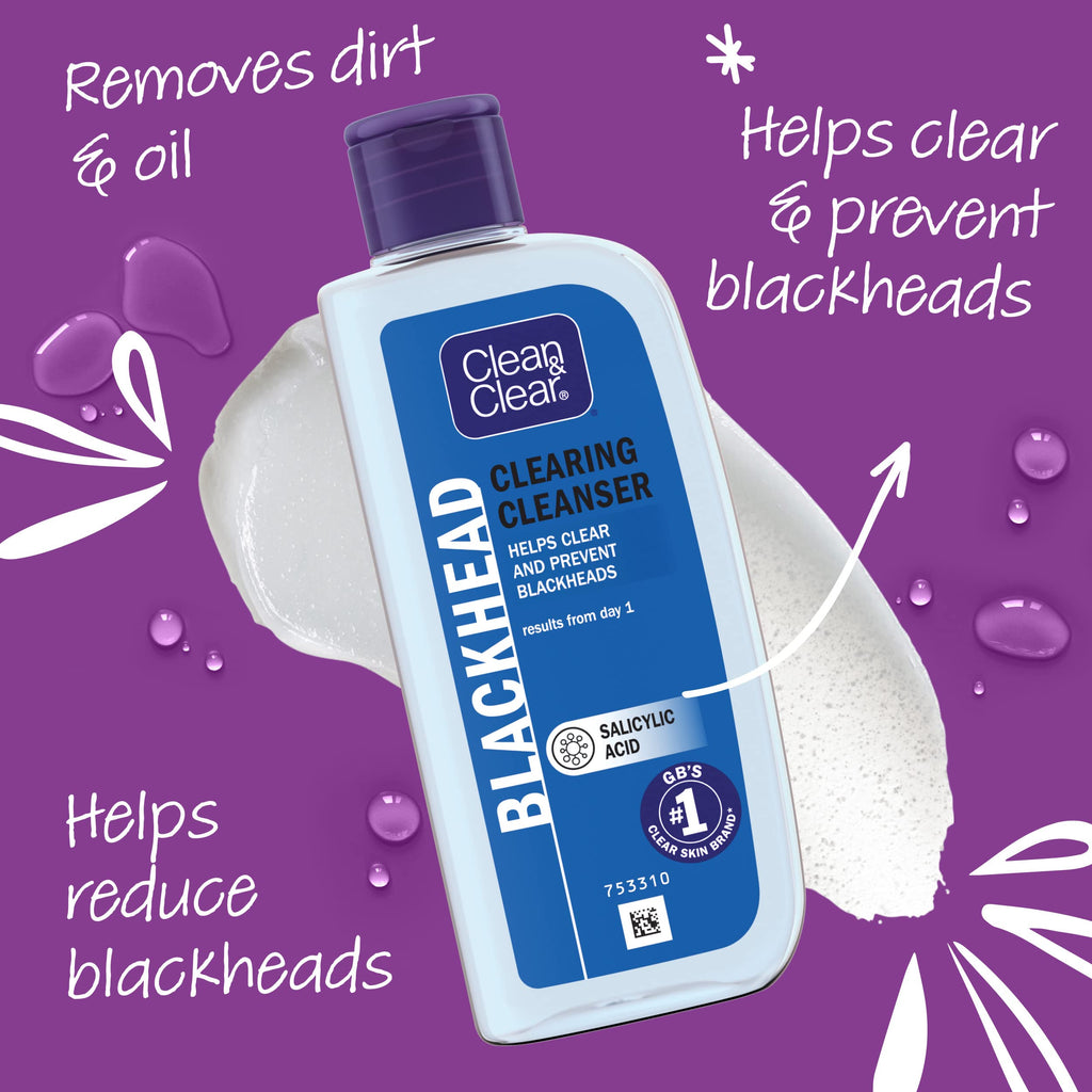 Clean & Clear Blackhead Clearing Cleanser Oil Free 200Ml 3 Packs