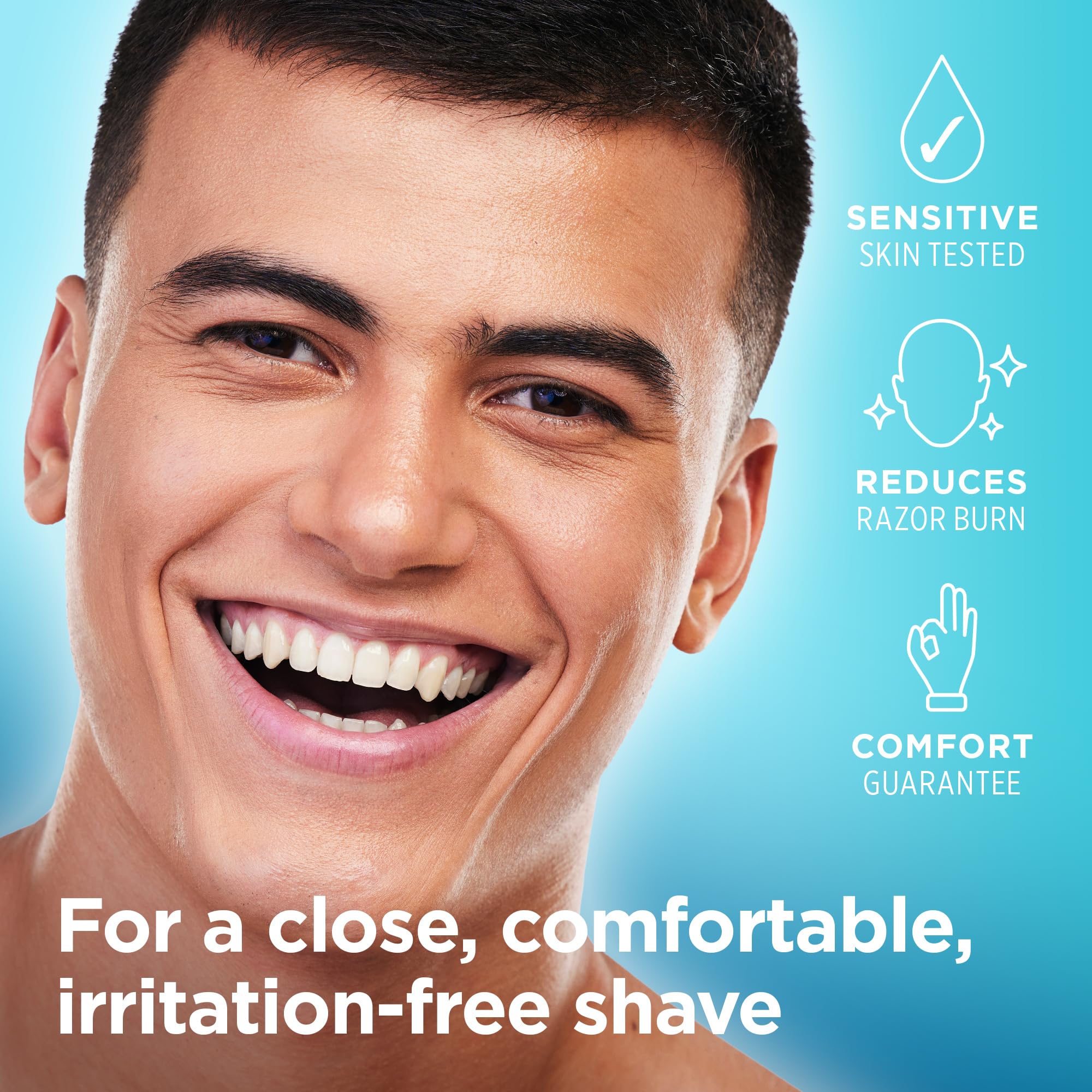 King of Shaves Sensitive Shave Oil for Men Quad Pack, Aloe Vera & Tea Tree, Clear No Foam Formula for Precision Shaving, Helps Reduce Razor Burn & Rash, Vegan, Travel Size, 4 x 0.5 FL OZ