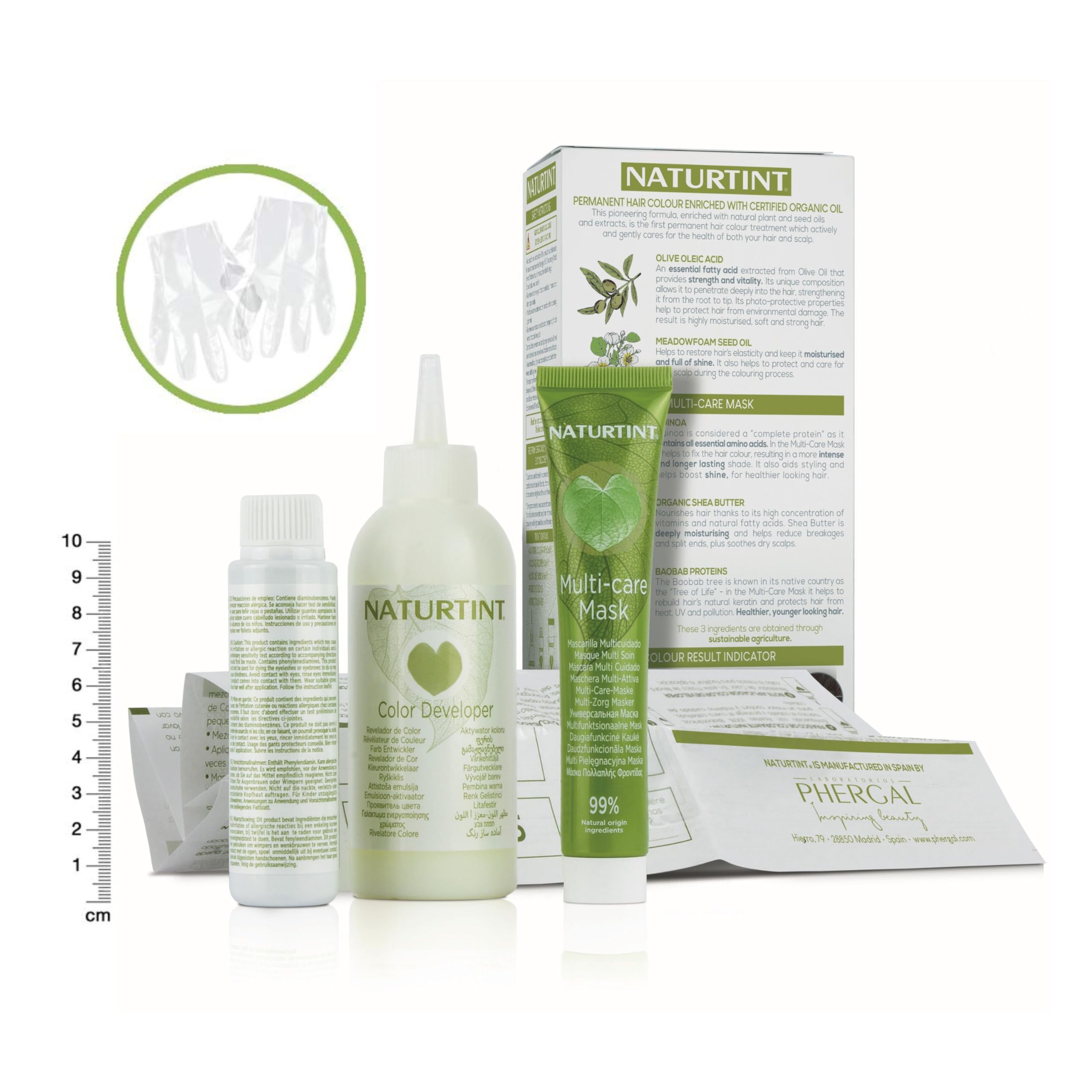 Naturtint Permanent Hair Colour Gel 7A Medium Ash Blonde, Plant Enriched, Biobased, Ammonia Free, Long Lasting Grey Coverage and Radiant Colour, Nourishment and Protection