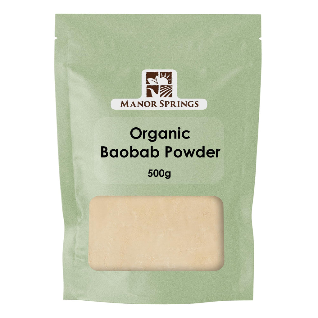 Organic Baobab Powder 500g by Manor Springs Organic