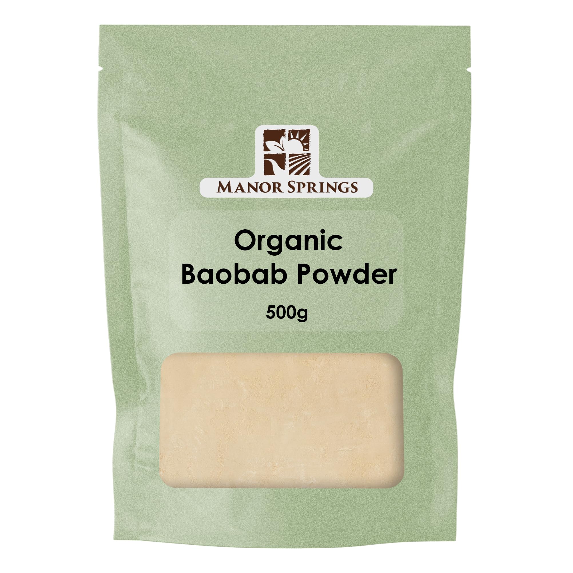 Organic Baobab Powder 500g by Manor Springs Organic
