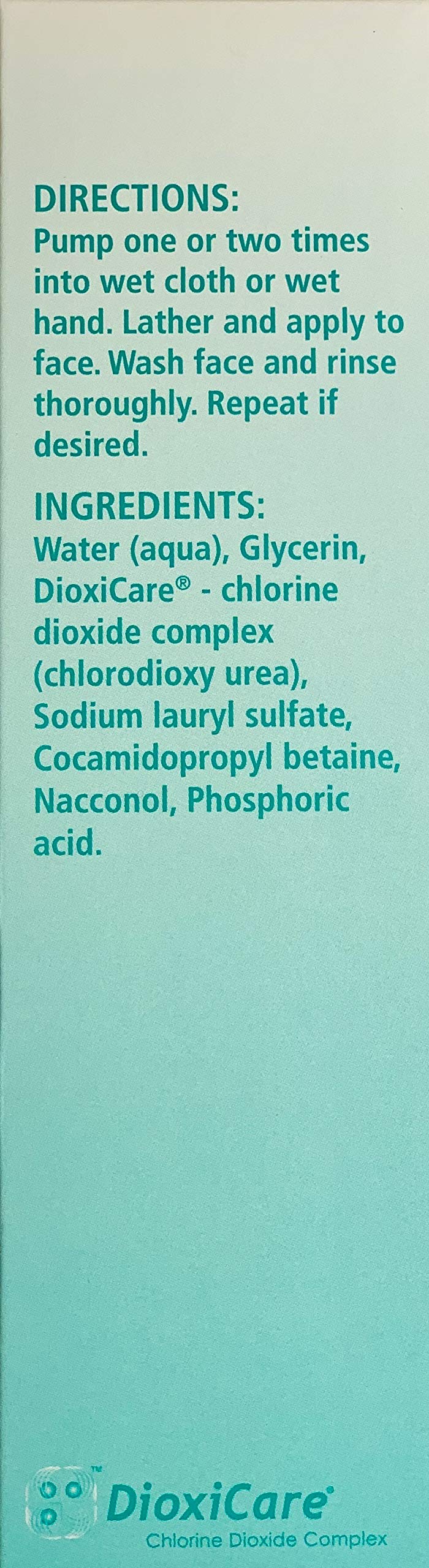 Aseptic MD Foaming Face Wash, Exclusive ClO2 Formula, Gentle, Hypoallergenic, Fragrance-free, For All Skin Types, Dermatologist-Recommended Chlorine Dioxide Complex Facial Cleanser 6.0 oz