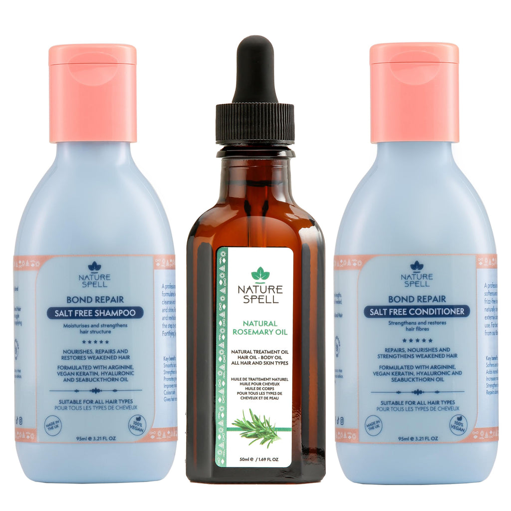 Nature Spell Bond Repair Travel Set, Vegan, Set of 3