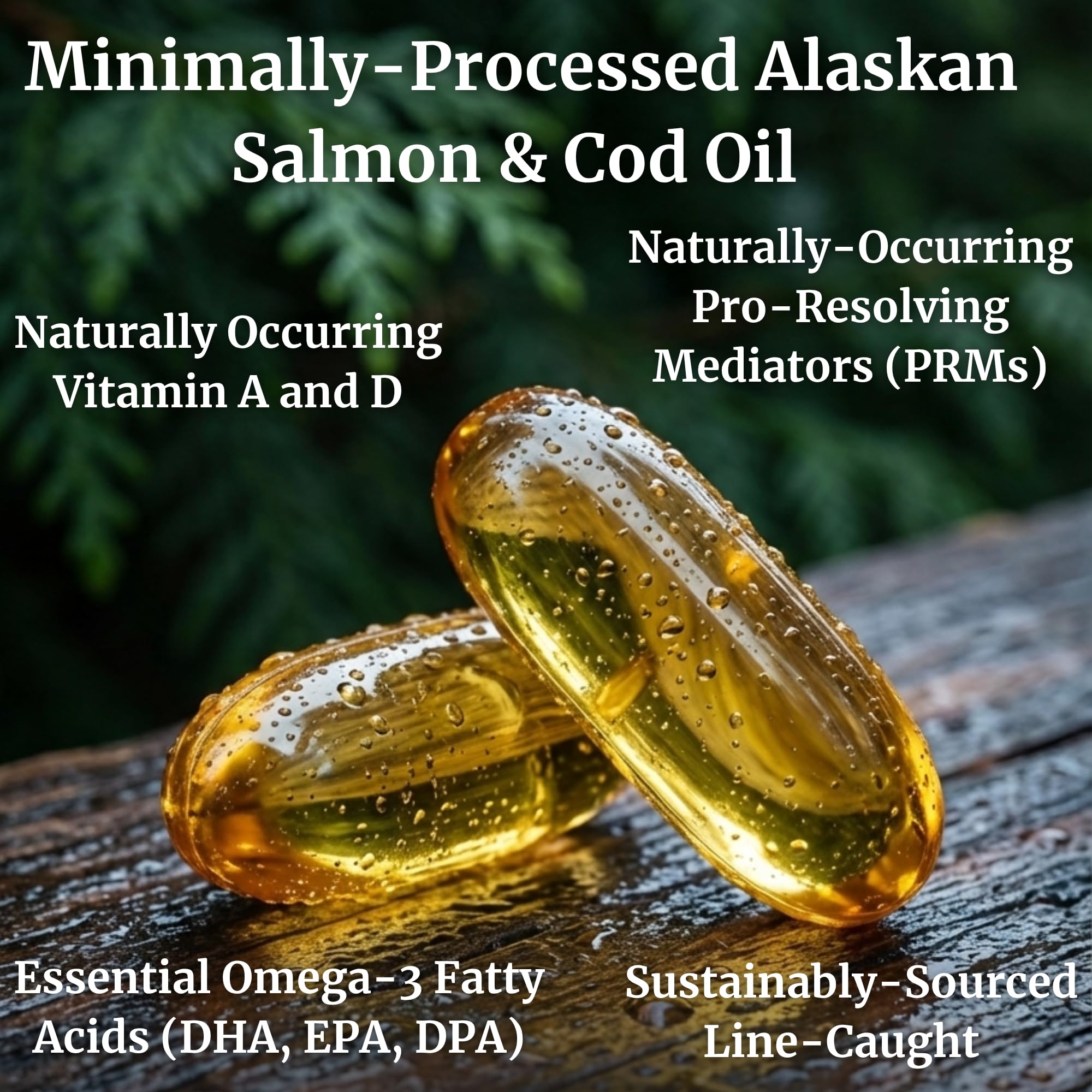 BIG BOLD HEALTH Omega-3 Rejuvenate Wild Alaskan Fish Oil Supplement with PRMs ⎹ EPA, DHA, & DPA Fatty Acids ⎹ Vitamins A and D to Support Immune Balance & Brain Wellness (120 Softgels)