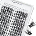LANKIZ Manga Lashes Natural Look Lash Clusters Anime Lashes False Eyelashes Individual Lashes Extensions Korean Makeup Asian Fake Eyelashes Mink Wispy Fluffy Cluster Lashes