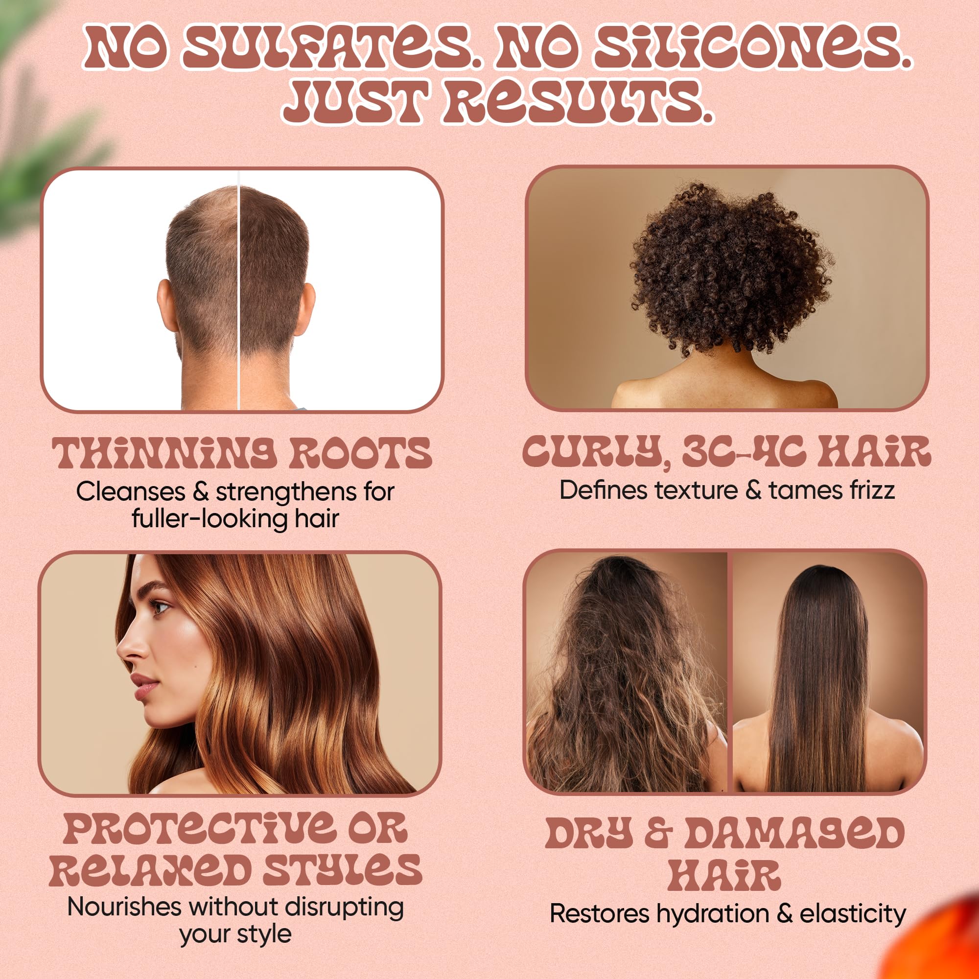 Panda's Promise Batana Oil Shampoo and Conditioner Set – Sulfate-Free Haircare with Batana Oil Nourishing Duo for Smooth, Soft and Manageable Hair For All Hair Types, Unisex (12 fl oz Each)