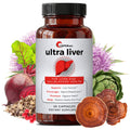 UpWellness Ultra Liver Supplement for Liver Support and Gallbladder Support - Powered by TMG, NAC Milk Thistle, and More - Liver Cleanse Detox & Repair - 60 Capsules