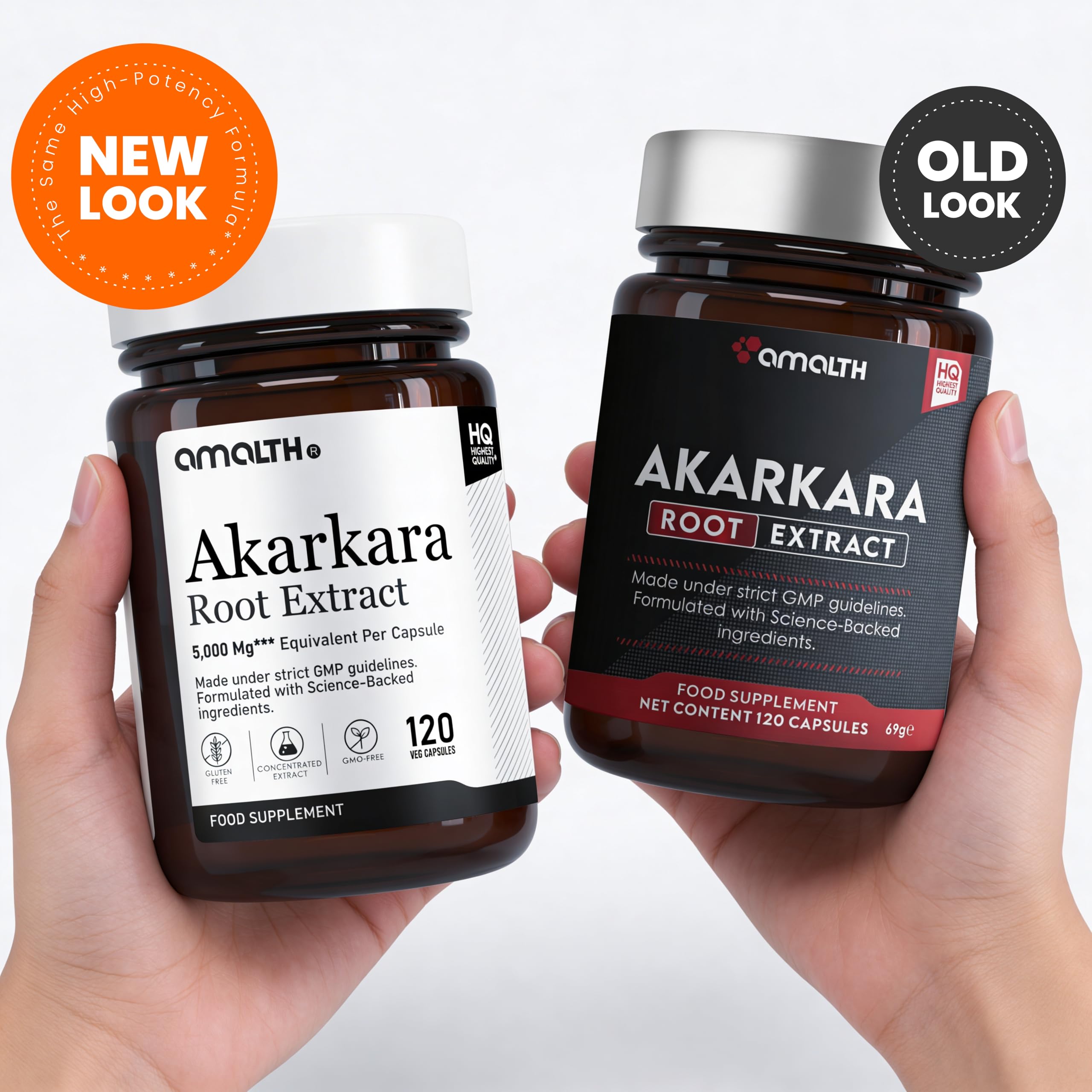 Akarkara Root Extract 10:1 500mg | 120 Capsules | High Strength Herbal Supplement | Pure Botanical Formula | Non-GMO | Vegan Capsules | No Additives | Premium Quality