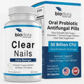 Biodora Oral Probiotic Antifungal Pills - Extra Strength Nail Fungus Eliminator | Toenail Fungal Inhibitor - Clear Nails Supplement | 50 Billion CFU (60 Capsules)
