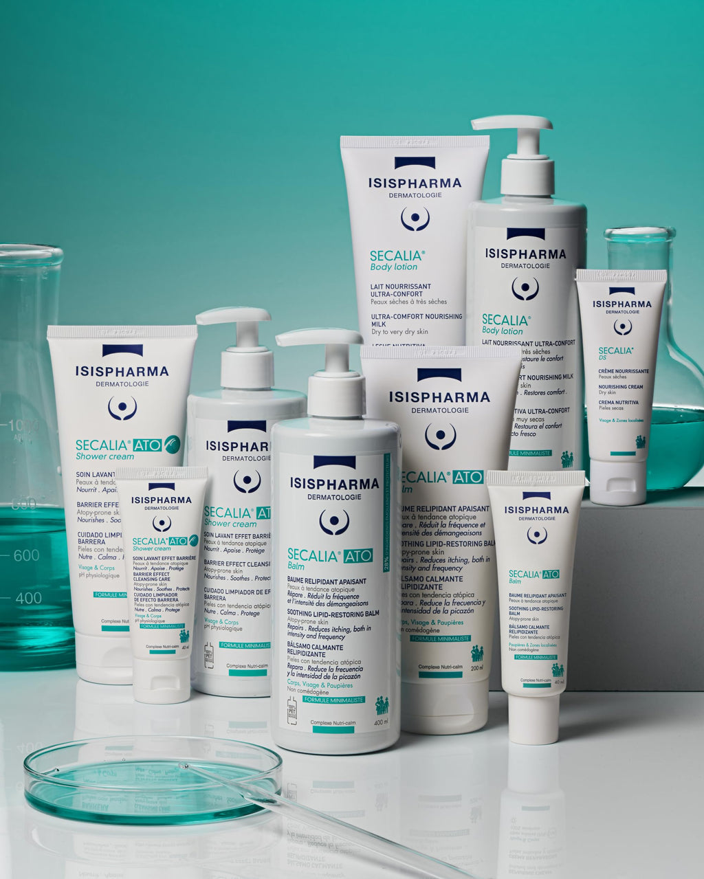 ISISPHARMA SECALIA ATO Balm 400 ml - Body lotion for Dry skin with an atopic tendency - Reduces the frequency and intensity of itching - Body Lotion lipid-replenishing fluid balm - Made in France