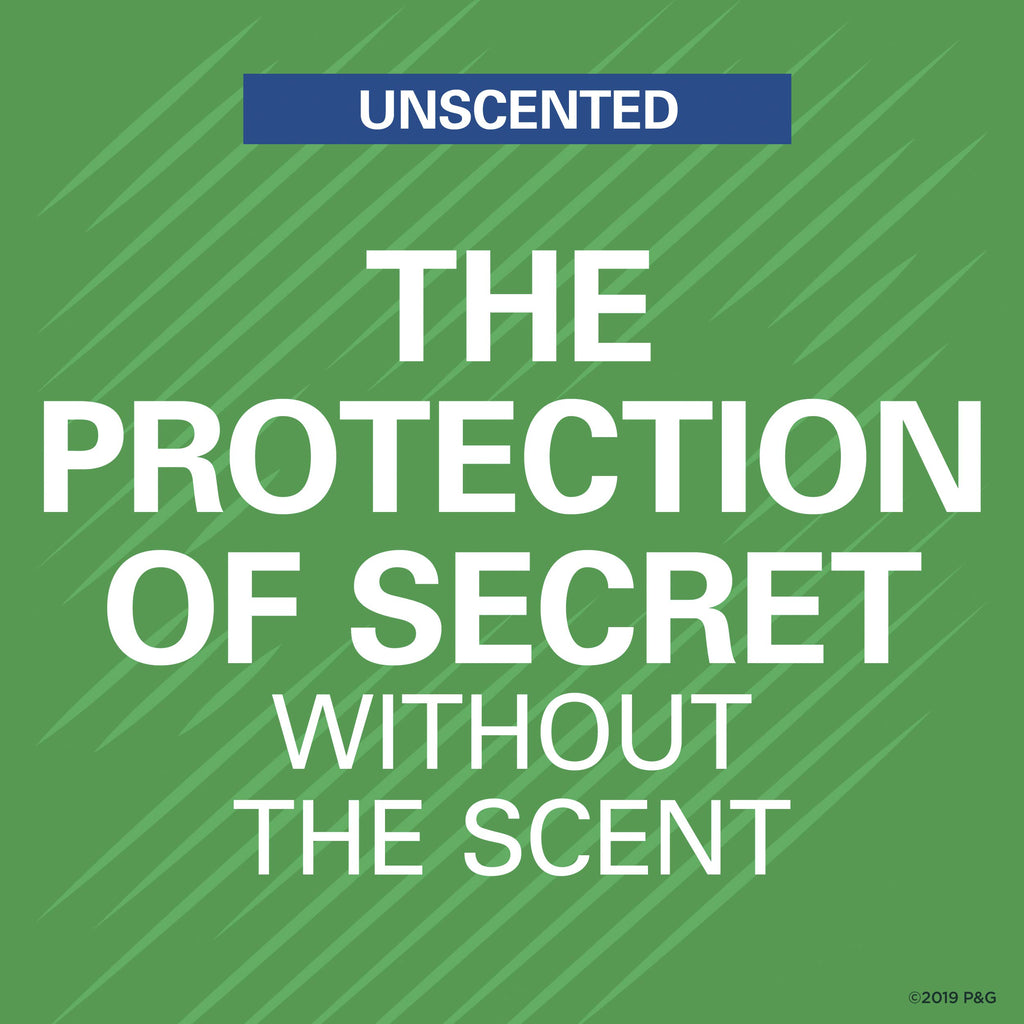 Secret Antiperspirant Deodorant Women, Unscented Clear Gel, Outlast, 3.4 oz (Pack of 3)