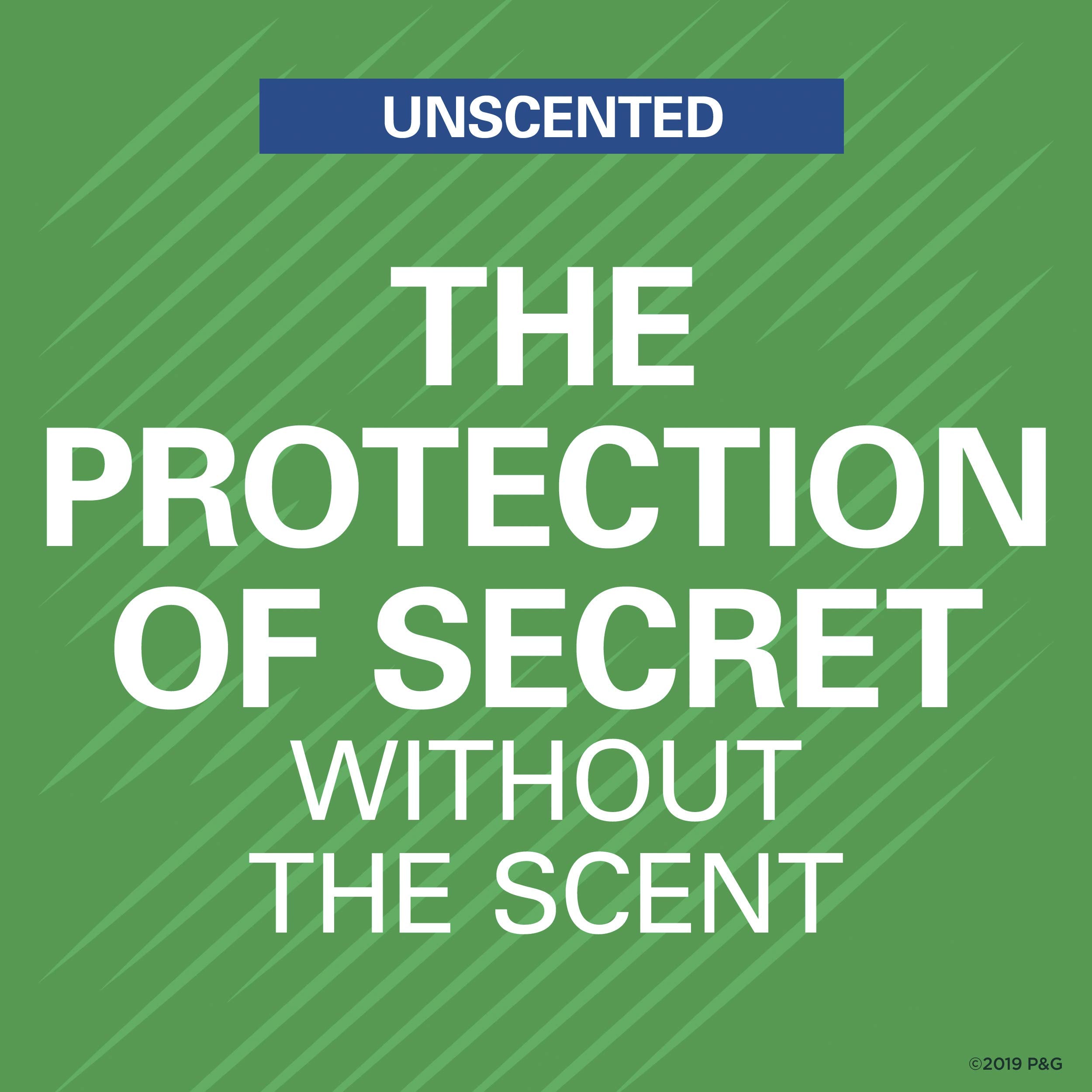 Secret Antiperspirant Deodorant Women, Unscented Clear Gel, Outlast, 3.4 oz (Pack of 3)