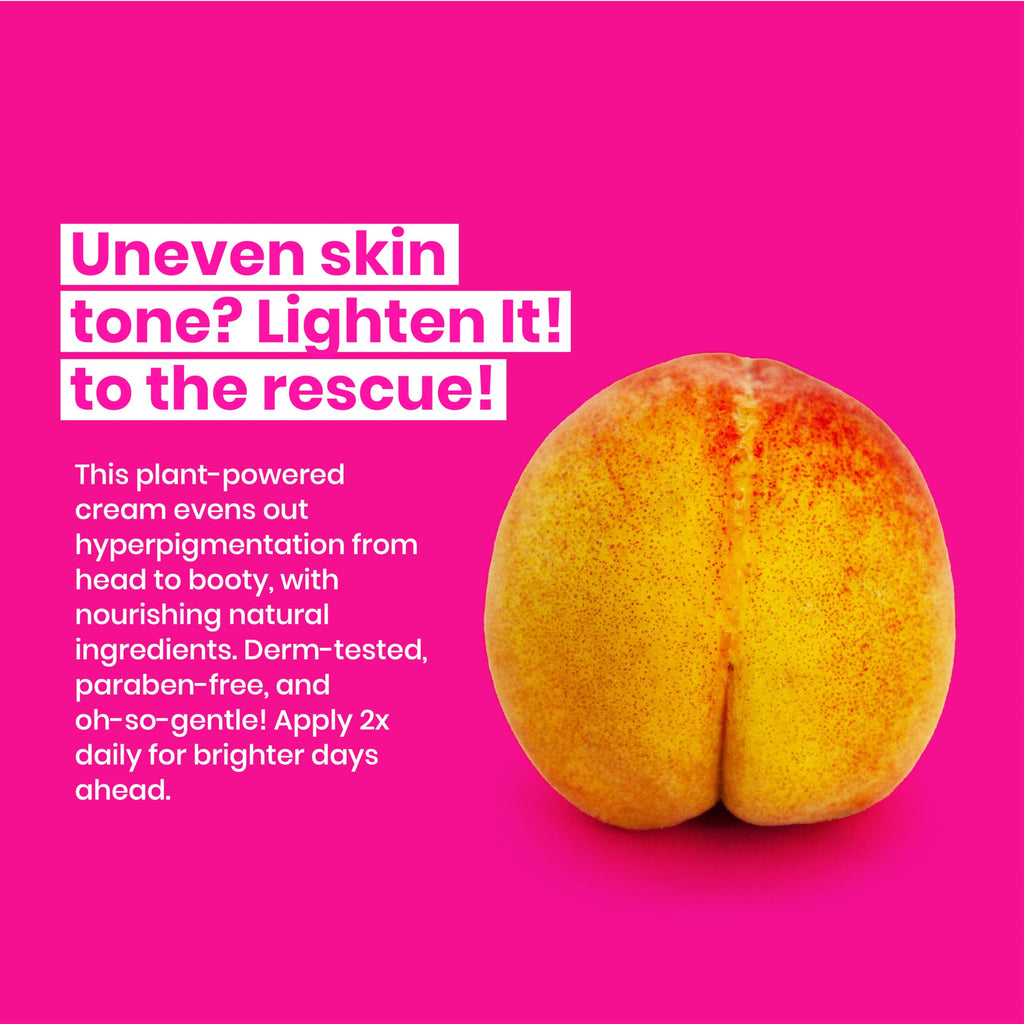 WOOWOO Lighten It! Balancing Cream - Natural Vegan Skin Brightening Moisturizer with Shea Butter, Jojoba Oil & Aloe Vera, Hyperpigmentation & Dark Spot Cream for Sensitive Areas | 1.4 oz (40 ml)