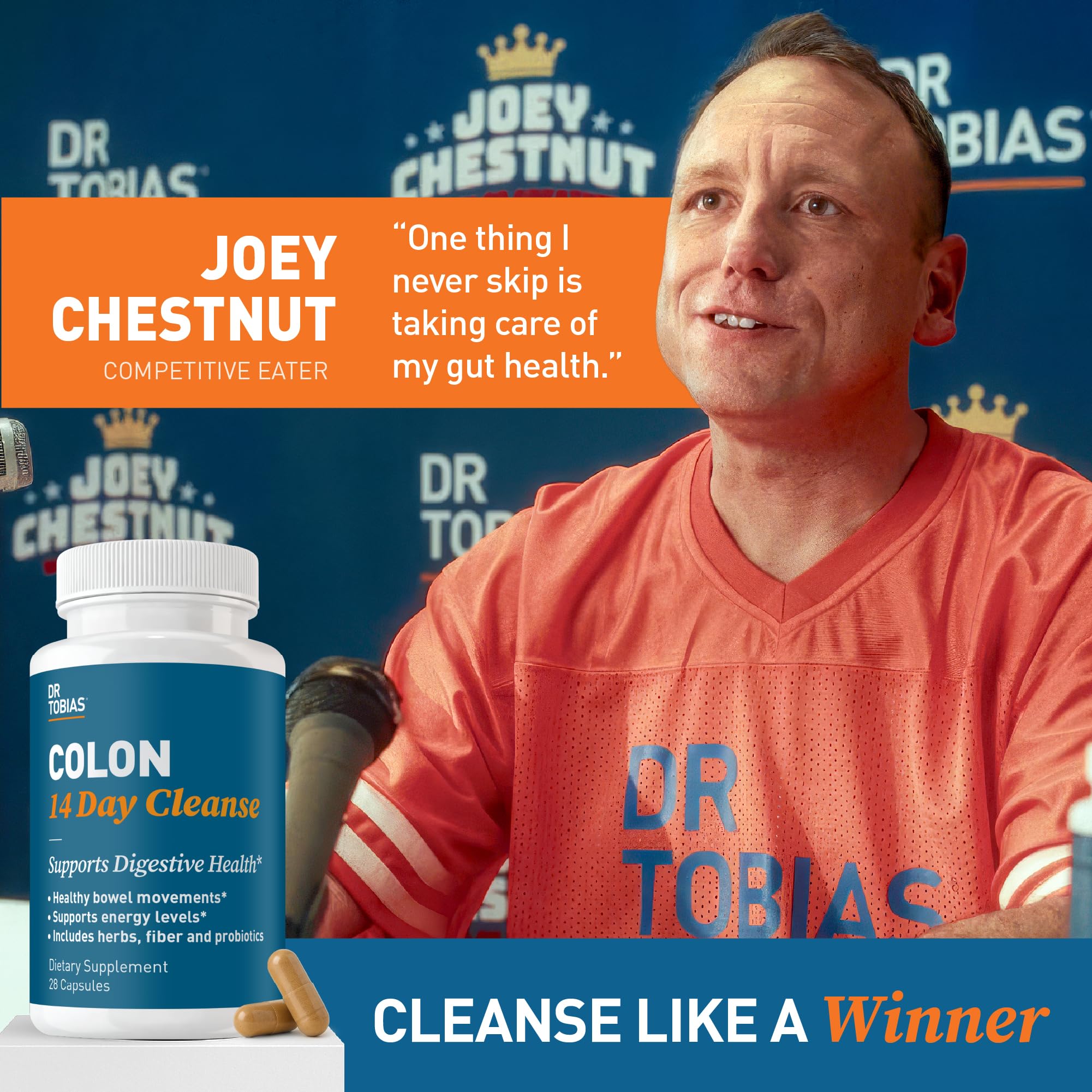 Dr. Tobias Colon Cleanse - Constipation Relief & Gut Health Support for Women & Men | 14 Day Colon Cleanser for a Gentle Colon Detox & Gut Flush - 2 Bottles of 28 Capsules