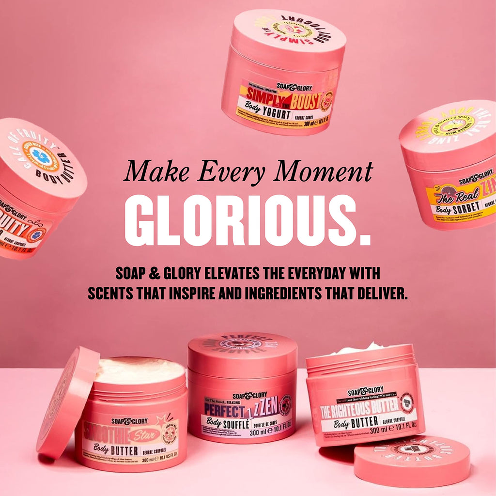 Soap & Glory Perfect Zen Nourishing Bath & Shower Oil - Lavender Oil & Tonka Bean Scented Body Care - Vitamin E & Argan Oil Body Moisturizer - Foaming Bath Oil (200ml)