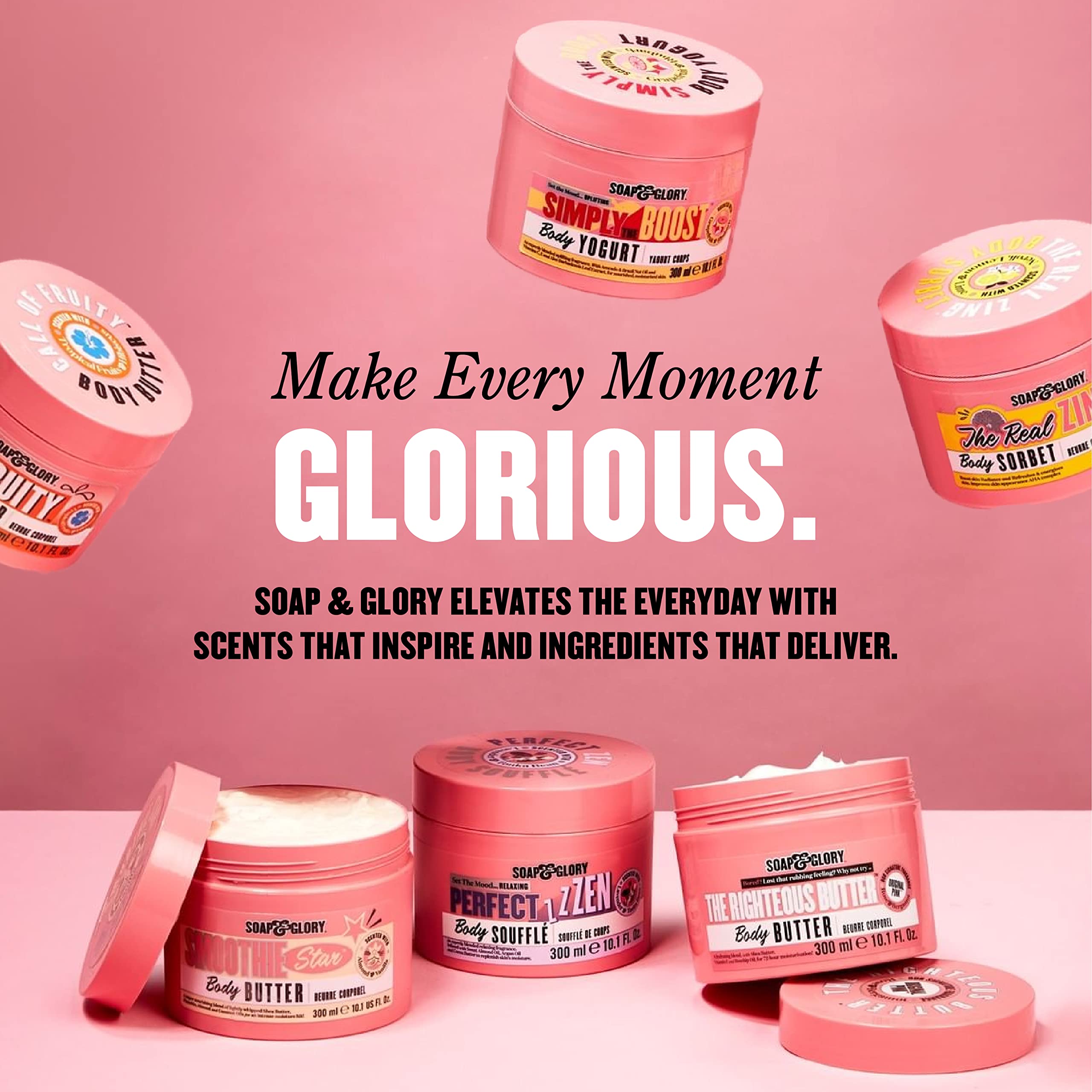 Soap & Glory Perfect Zen Nourishing Bath & Shower Oil - Lavender Oil & Tonka Bean Scented Body Care - Vitamin E & Argan Oil Body Moisturizer - Foaming Bath Oil (200ml)