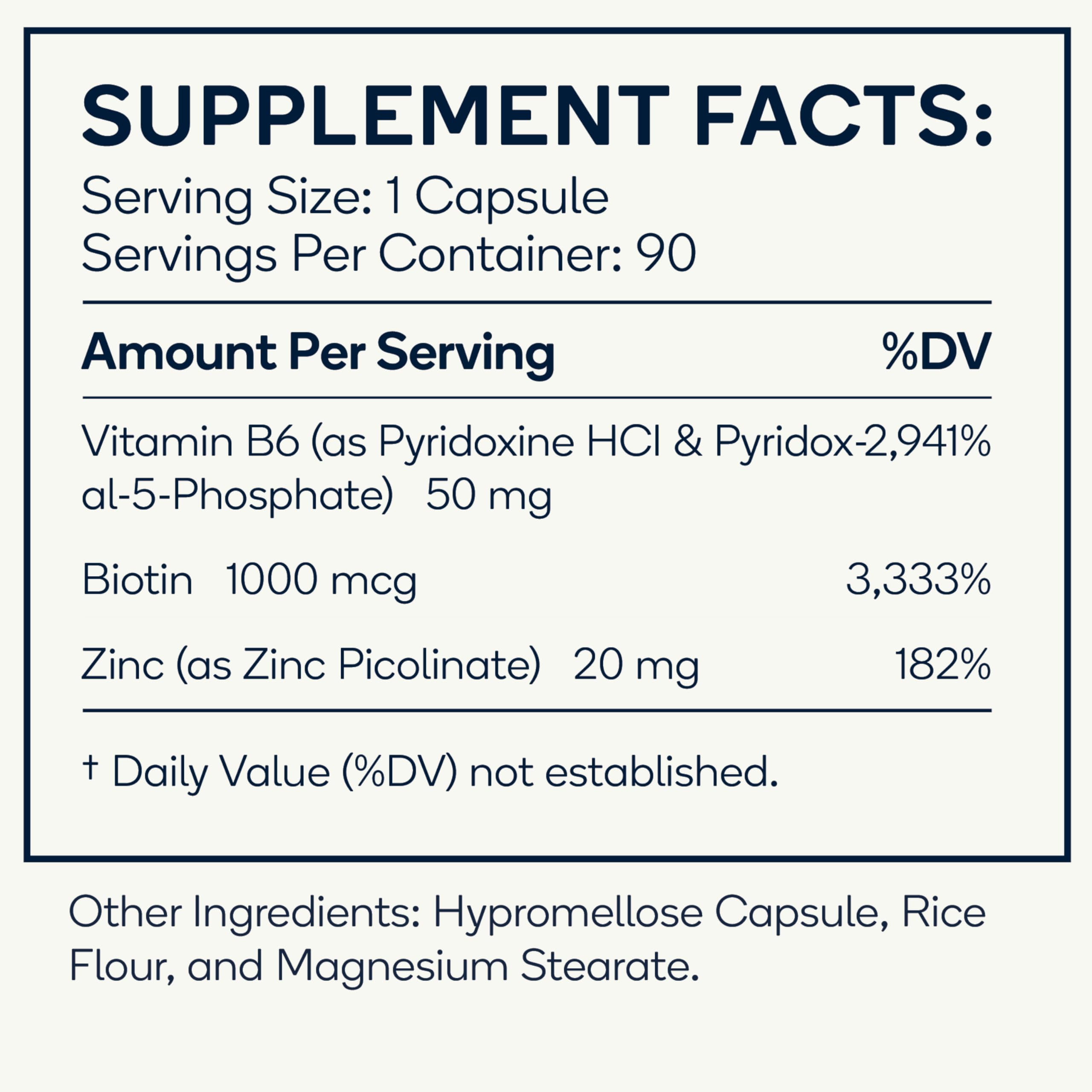 Nedley Health Brain - Balanced Neurotransmitter Support Supplement - Zinc, B6, Biotin for Cognitive Function - 90 Veggie Capsules (Brain)
