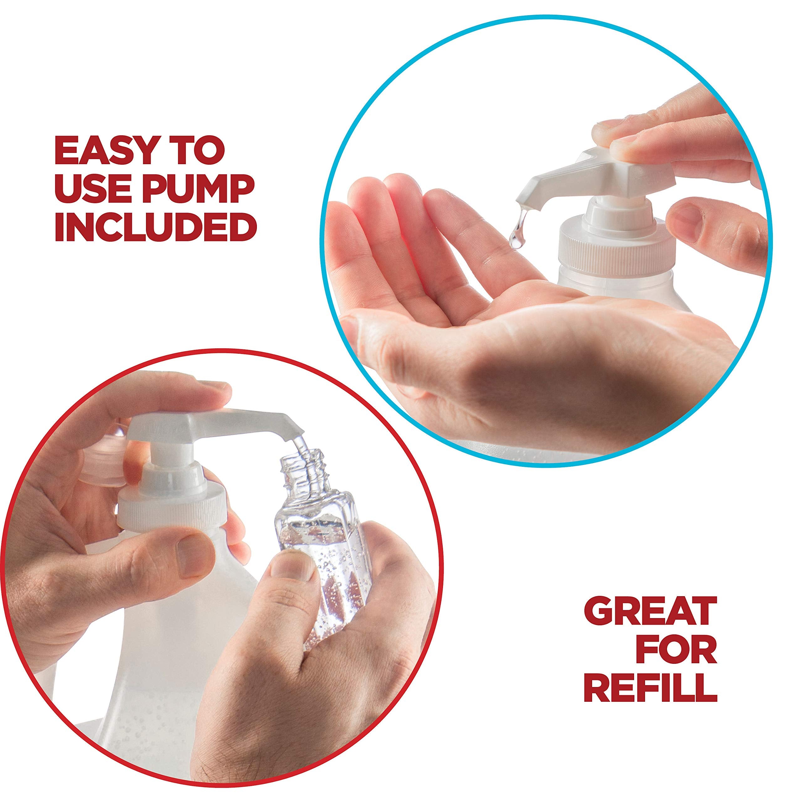 Sanit Moisturizing Hand Sanitizer Gel 70% Ethyl Alcohol - Kills 99.99% Germs, Advanced Formula with Vitamin E and Aloe Vera - Soothing Gel, Fresh Scent, Made in USA - 1 Gallon with Easy to Use Pump