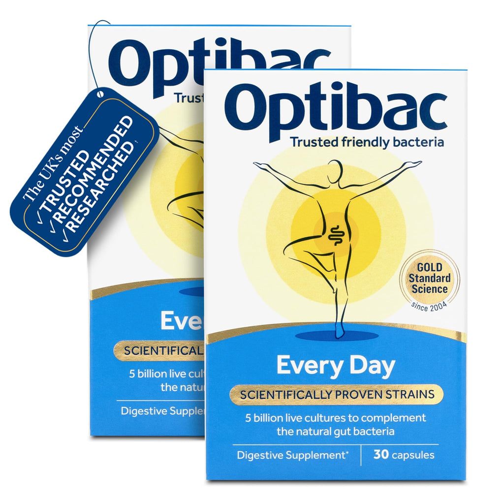 Optibac Every Day - Vegan Daily Digestive Supplement - 60 Capsules