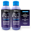 iFLO® Smart A/C Drain Line Cleaner and Drain Pan Cleaner Cartridge, Fast-Acting, Long-Lasting HVAC System Solution for Tough Clogs & Buildup, 3-Month Supply per Bottle, 2 Pack of 36oz