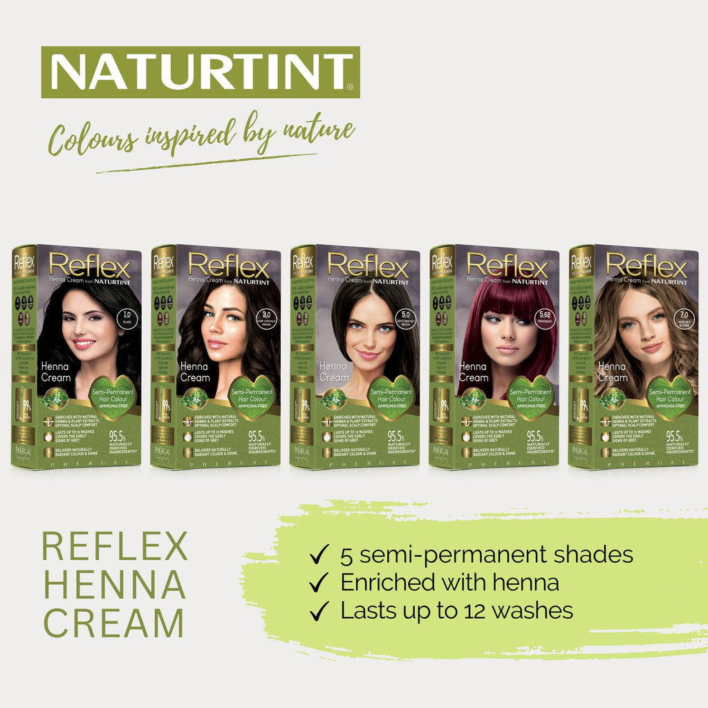 Naturtint Reflex Semi-Permanent Henna Cream 7.0 Hazelnut Blonde 110ml
