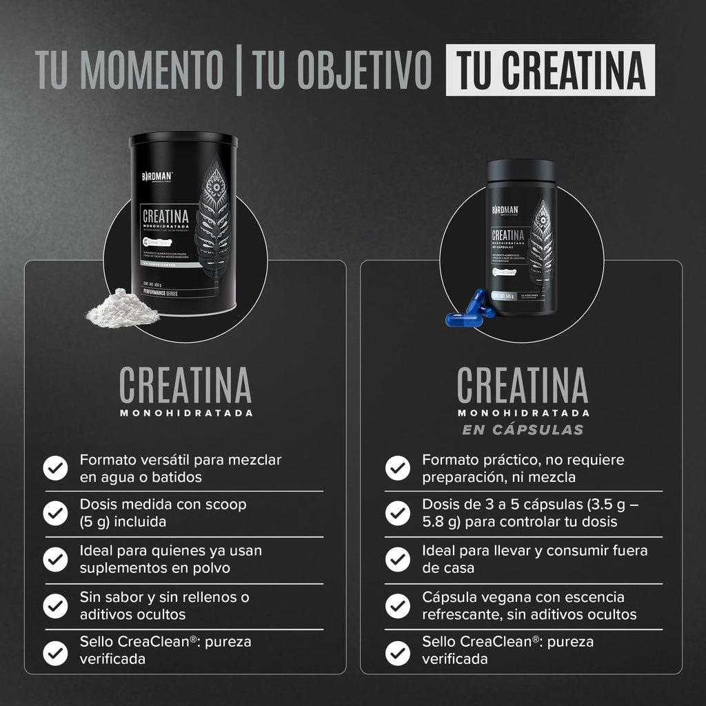 BIRDMAN Micronized Creatine Monohydrate Powder, Unflavored, High-Purity, Organic, Muscle Recovery, Caffeine Free Pre Workout, Post Workout, Gluten Free, Sugar Free