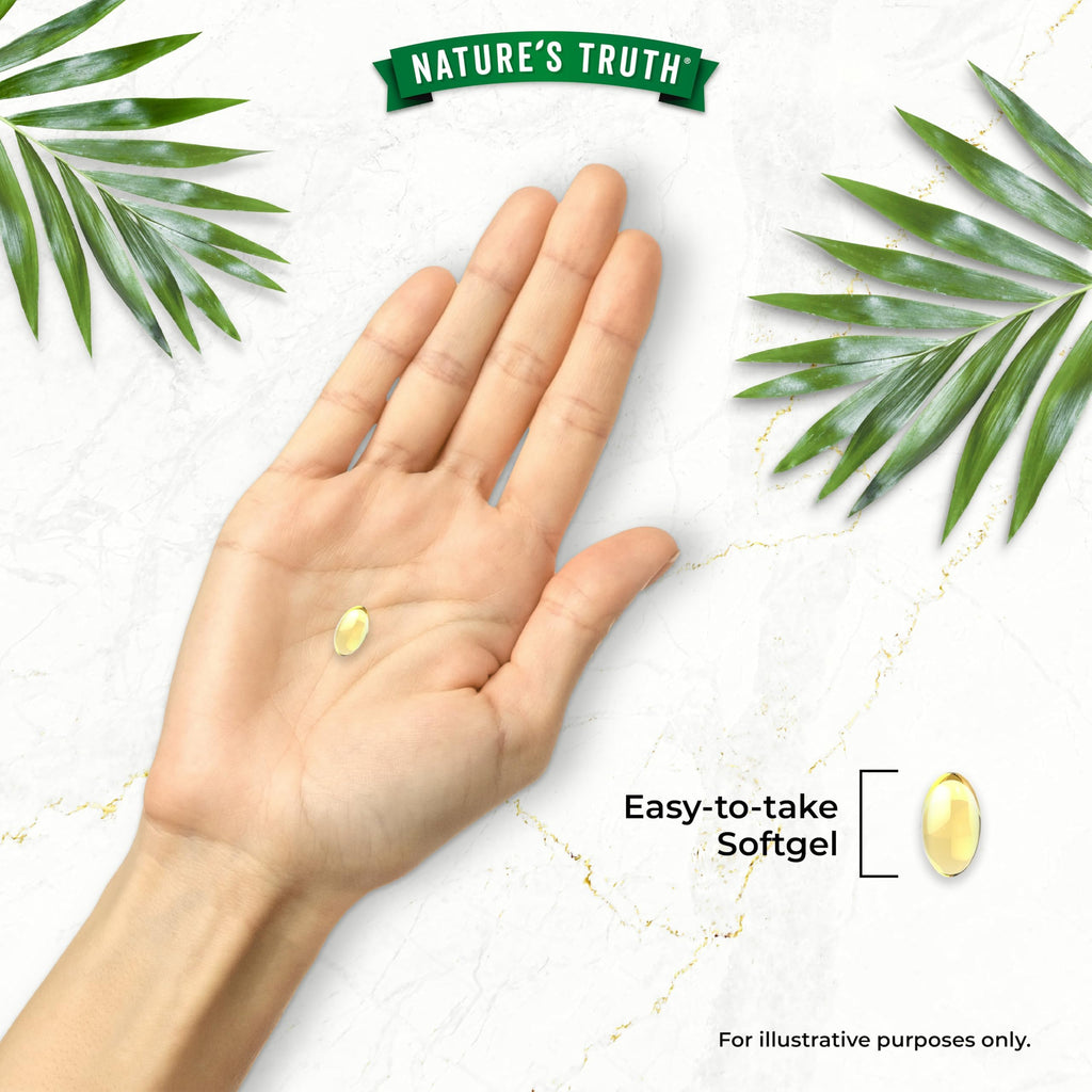Odourless Garlic Capsules 30,000mg | High Strength Concentrated Garlic Oil Extract | 60 Softgels | Nature's Truth