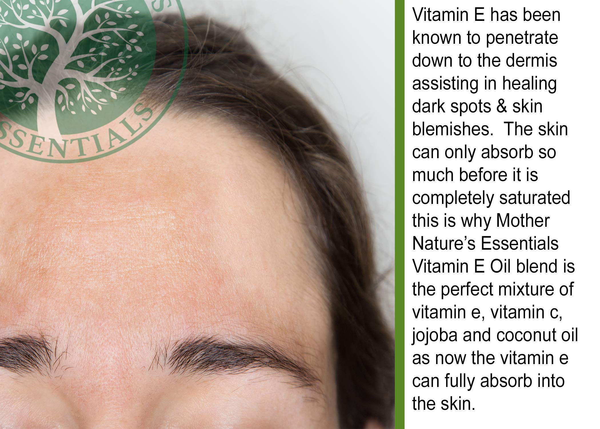 Mother Nature's Essentials Vitamin E Oil Organic 14,000IU d-alpha-tocopherol, coconut Oil, organic Jojoba, natural Vitamin C. 1oz. (2-Pack)