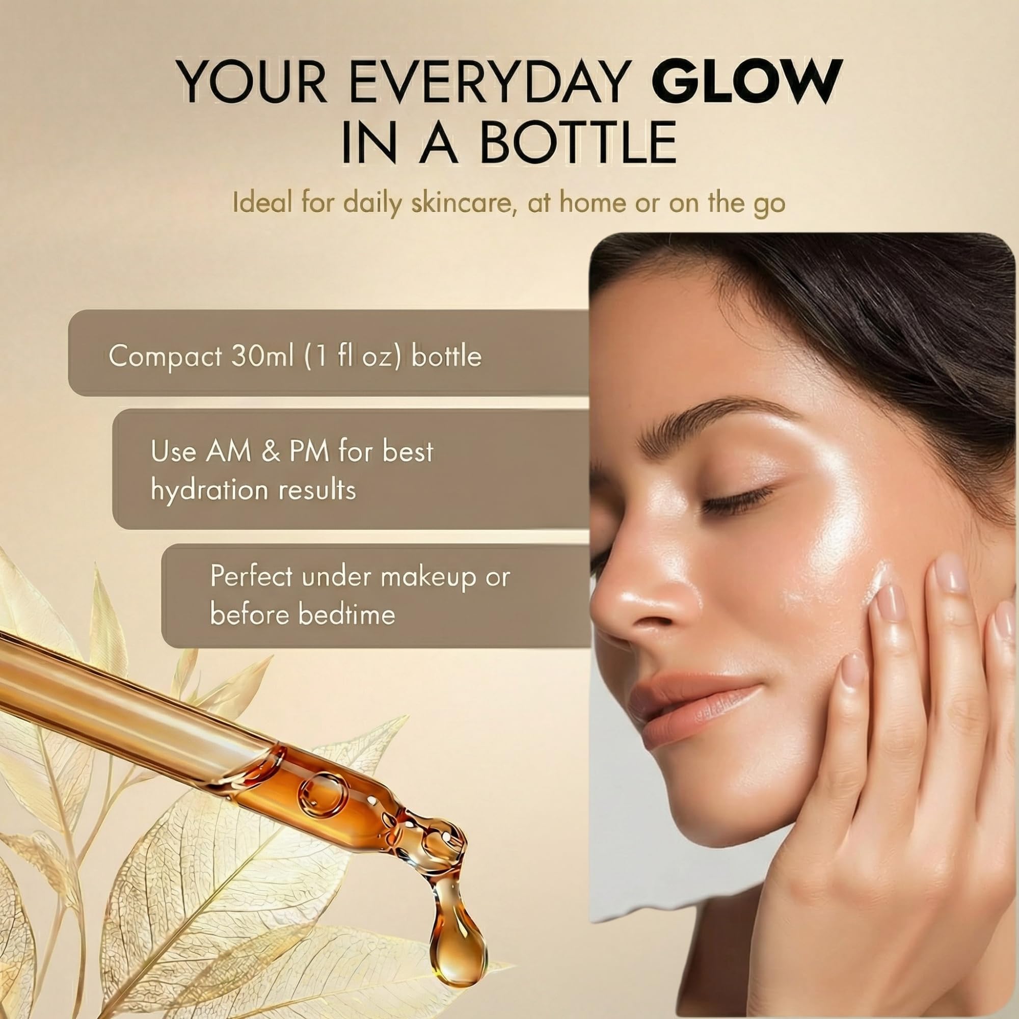 SILK FACE Elixir Serum by Coco March – Anti-Aging, Hydrating & Brightening Facial Moisturizer for Fine Line Reduction, Firming & Illuminating Skin Care with Peptides and Amino Acids, 30ml (1 Fl Oz)
