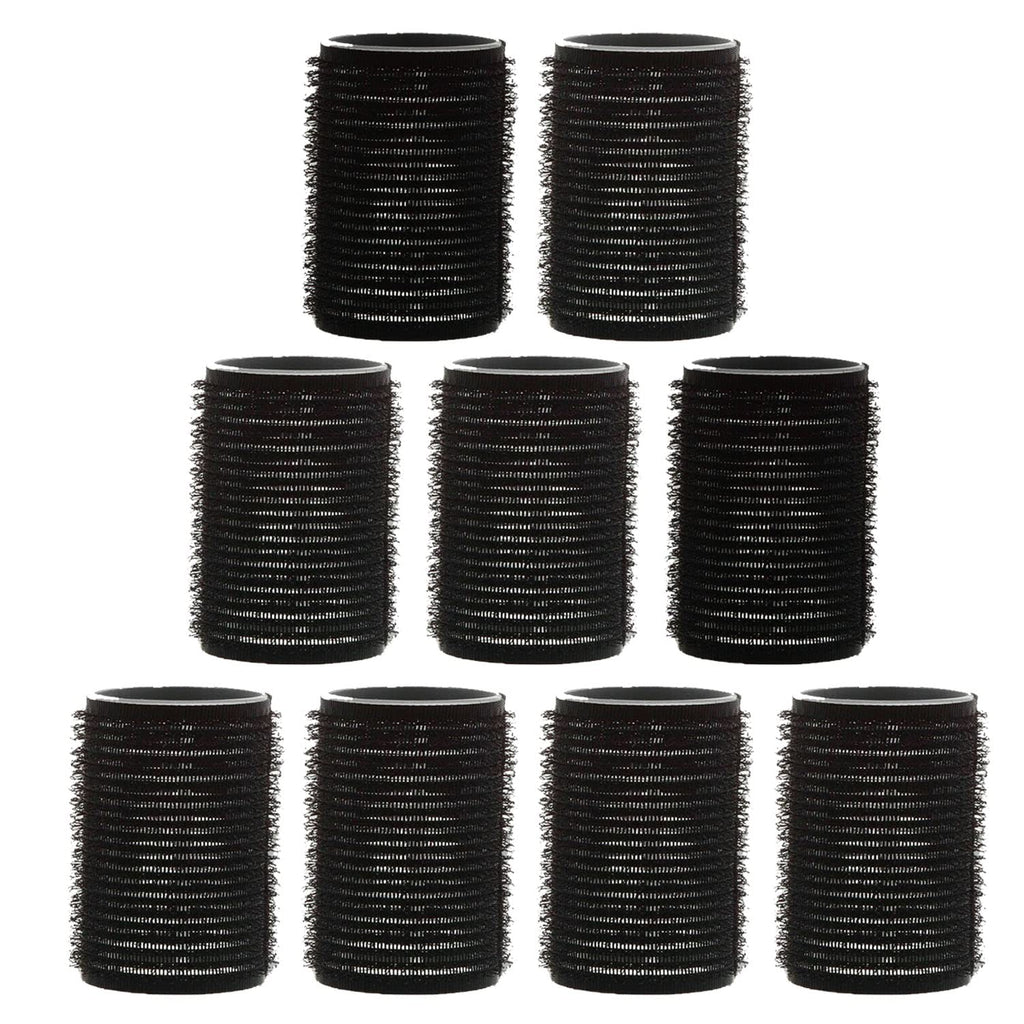 AKH® 24 Pcs Black Hair Rollers | Small Hair Curlers | 20mm Self Grip Hair RollersTools | Self Holding Cling Hair Rollers | For Hair Dressing, Hair Styling, Waves and Curles Tools Accessories