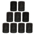 AKH® 24 Pcs Black Hair Rollers | Small Hair Curlers | 20mm Self Grip Hair RollersTools | Self Holding Cling Hair Rollers | For Hair Dressing, Hair Styling, Waves and Curles Tools Accessories
