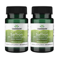 Swanson Full Spectrum Organic Spanish Saffron Mood and Stress Support Supplement for Adults Seeking Natural Relaxation - Whole Ground Stigmas (60 Vegan Capsules, 15 mg, 2 Pack)