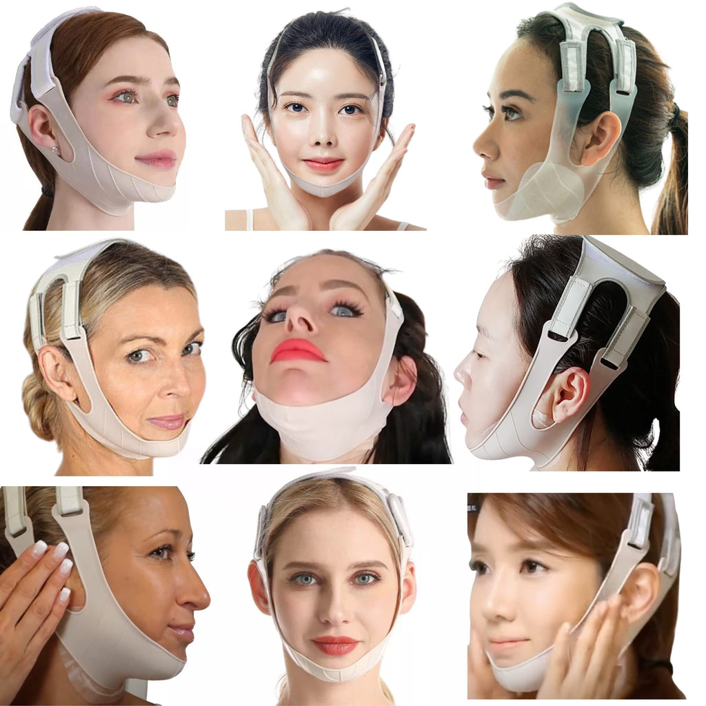 Neck, Chin & Jawline Sculpting V Line Chin Facial Mask and - Face Sagging Skin Garment Strap Bandage. Anacis