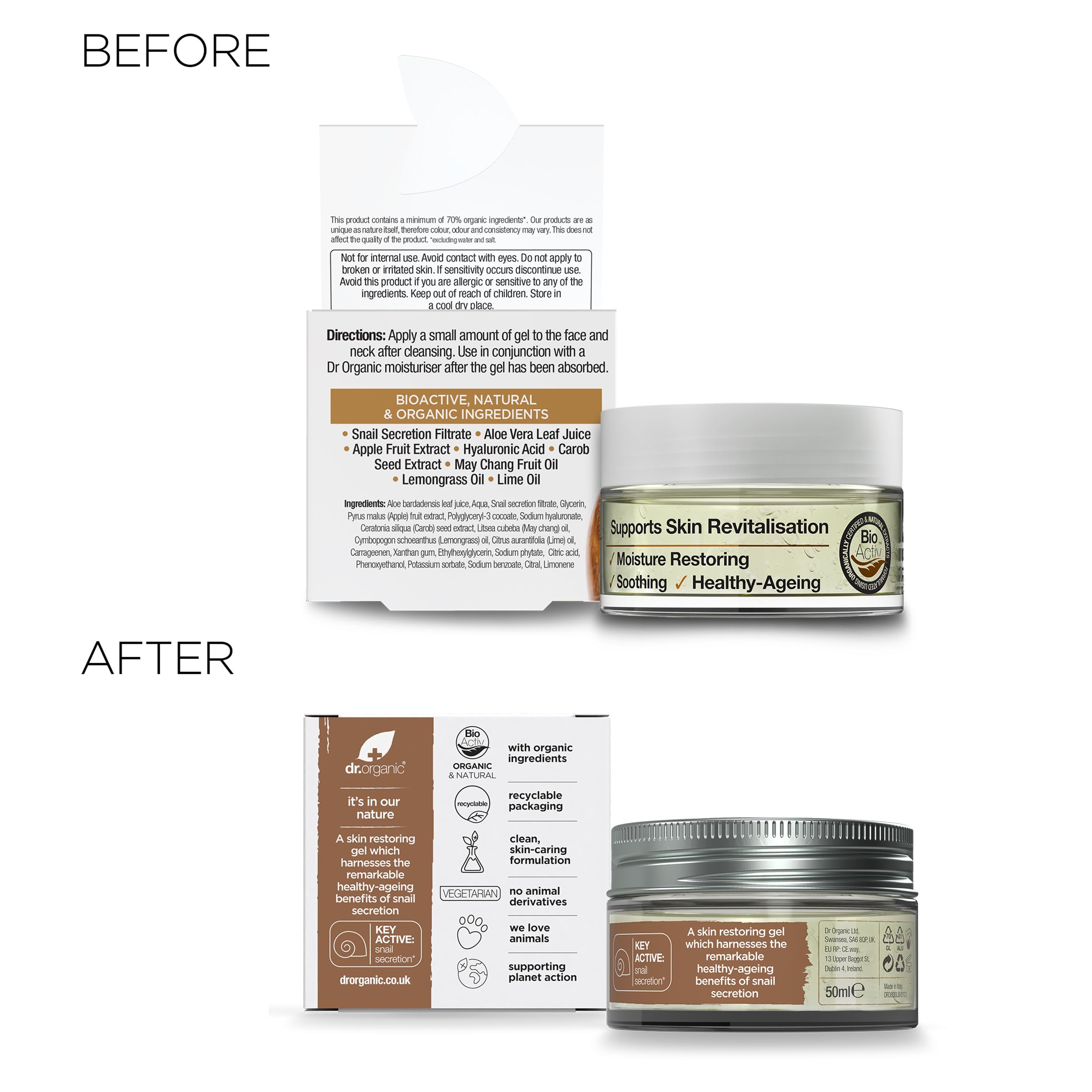 Organic Doctor Organic Snail Gel, 1.7 fl.oz.