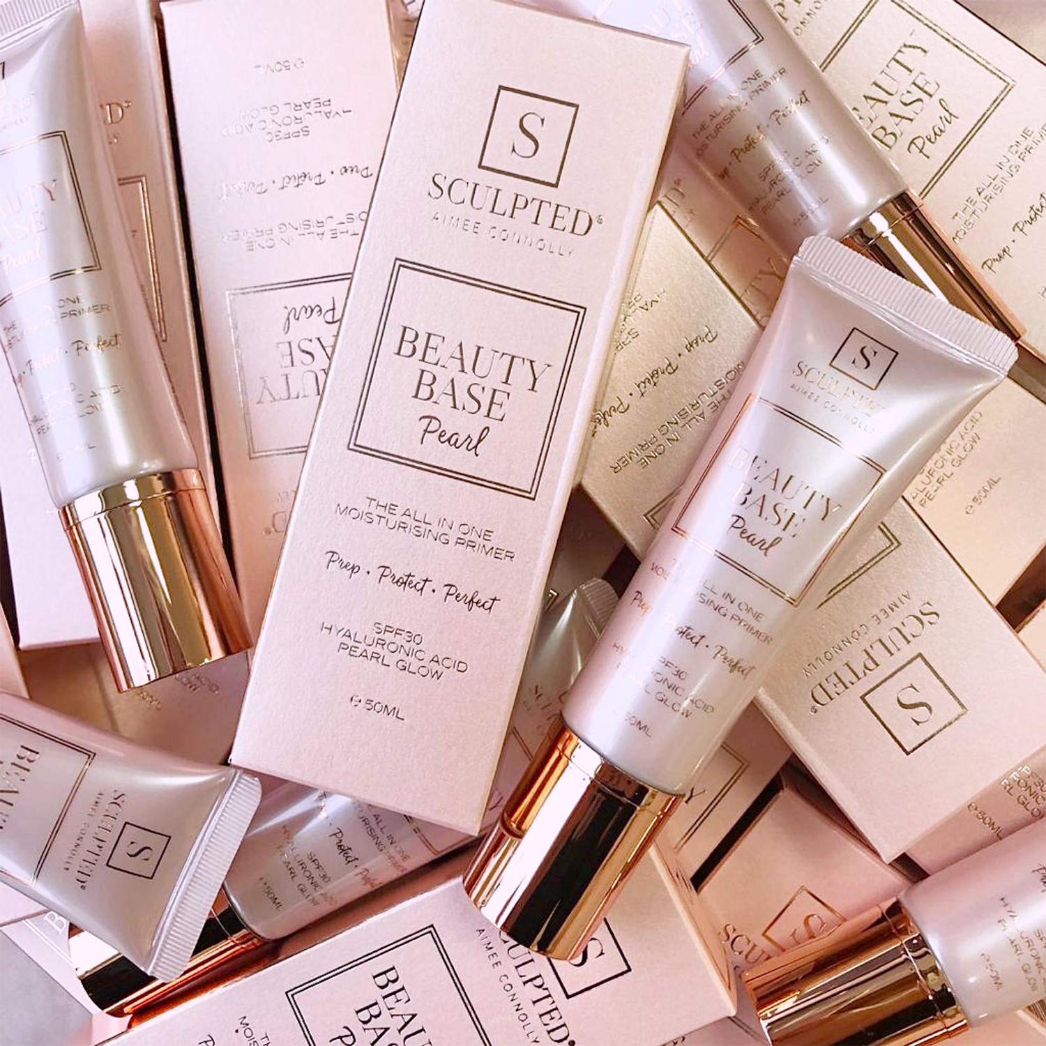 Sculpted By Aimee Beauty Base Pearl Primer - Radiant, Hydrating, SPF30 Protection, Pearl Finish, Unisex