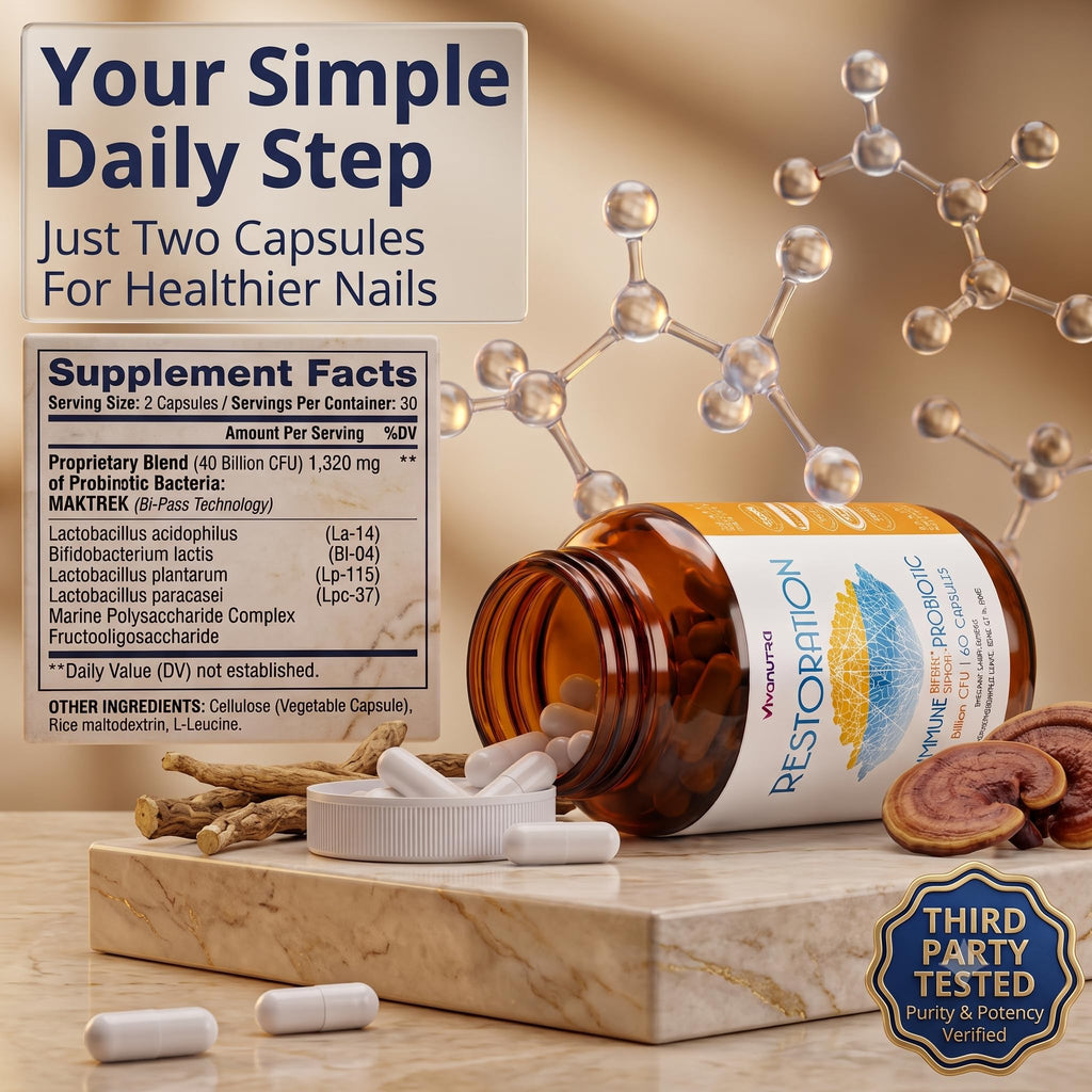 Restoration Probiotic Nail Fungus Supplement Extra Strength