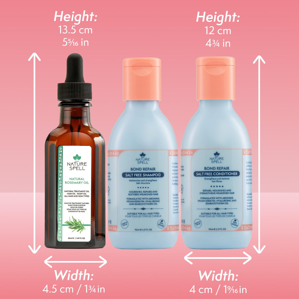 Nature Spell Bond Repair Travel Set, Vegan, Set of 3