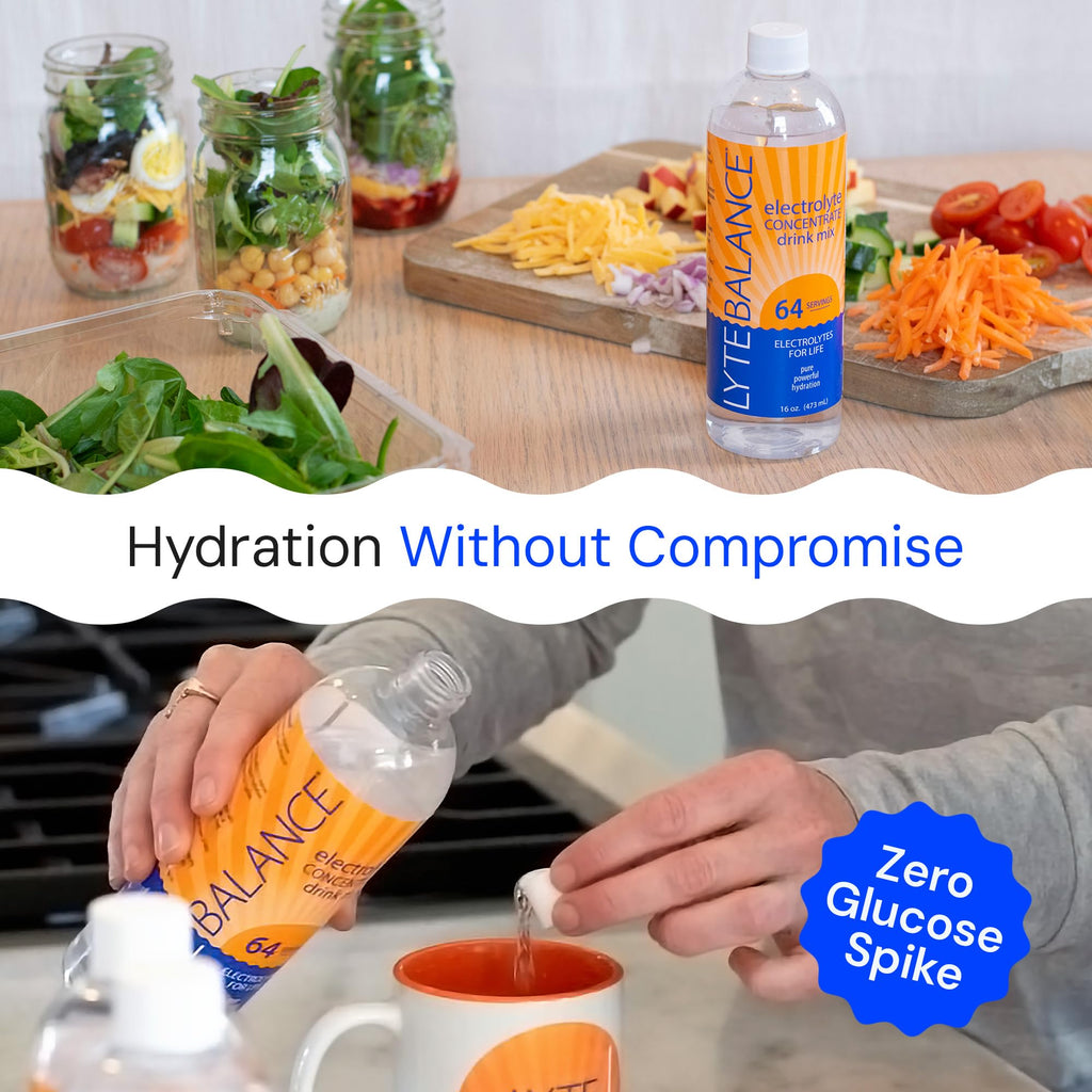 LYTE BALANCE Electrolye Concentrate | Liquid Electrolytes Drink Mix w/Sodium, Potassium & Magnesium | Daily Hydration, Muscle Recovery, Immune Support, Rehydration | Keto, No Sugar (64 Servings)