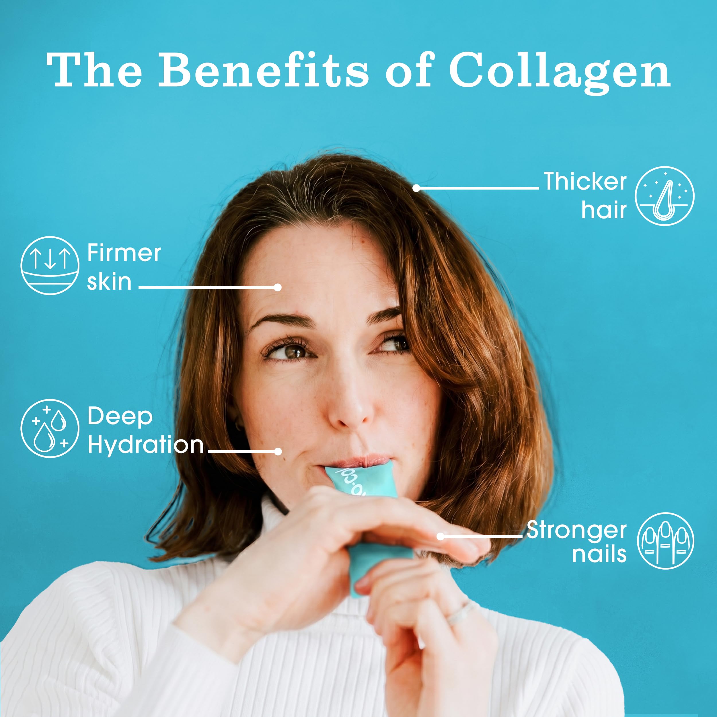 Proto-col Marine Beauty Collagen Liquid Sachets 10,000mg, Marine Collagen Supplement with Hyaluronic Acid, Vitamins for Skin, Hair and Nails, Delicious Red Berry Flavour, 15 Sachets Food Supplement